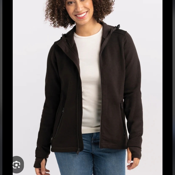 NWOT WOOLX Cubby Merino Hooded Sweatshirt Brown M - Picture 6 of 14